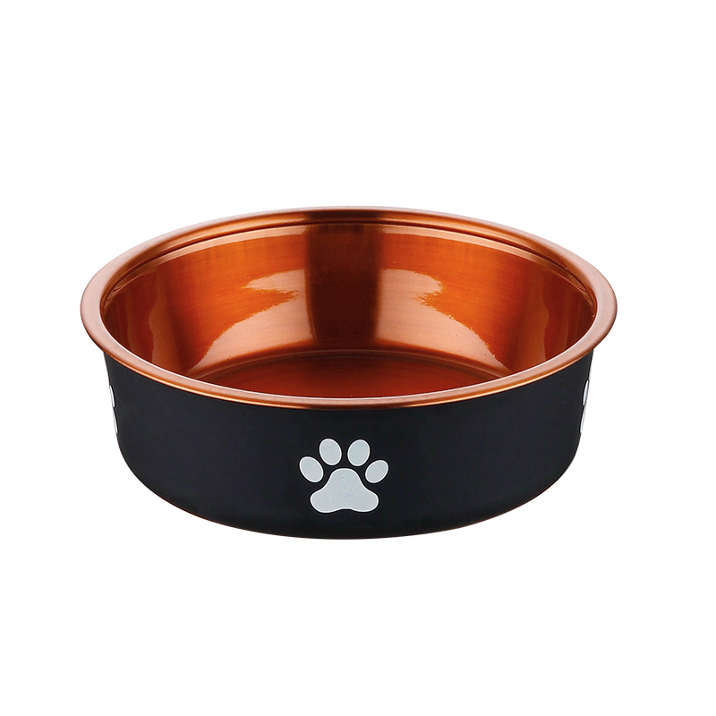 Stainless steel dog food bowl