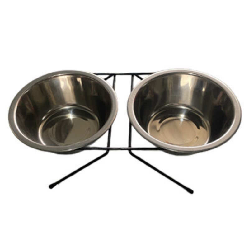 Stainless steel dog food bowl